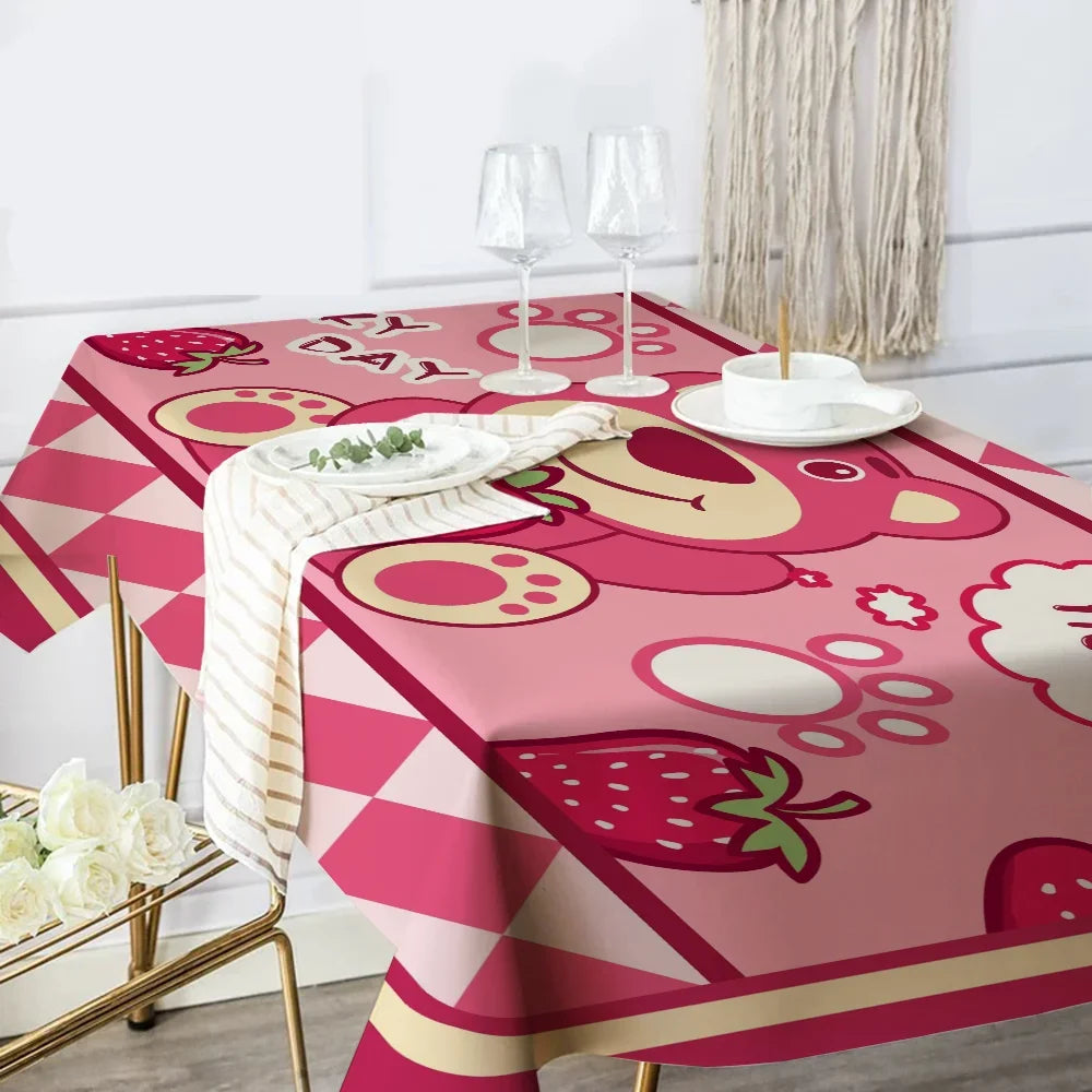 L-LotsoS Table Stain Resistant Decorative Washable Polyester Tablecloths for Dining Table Parties and Wedding