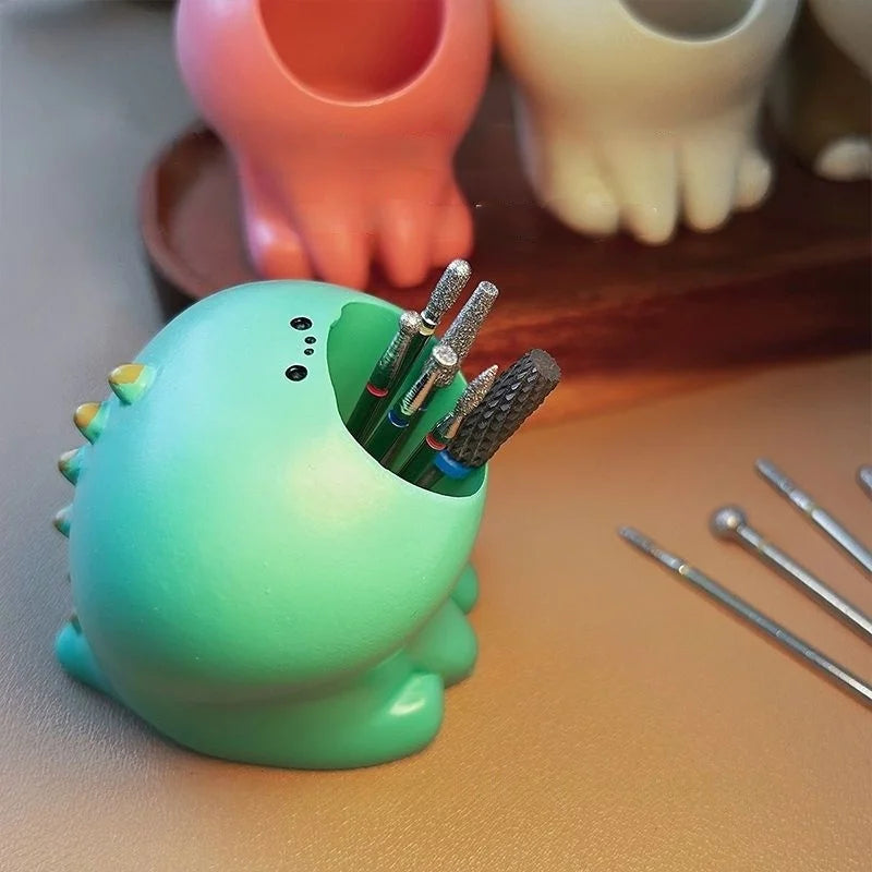 Nail Drill Bits Holder Container Display Rack Nail Art Grinding Head Bit Holder Desktop Decorations Storage Tools for Nail Brush