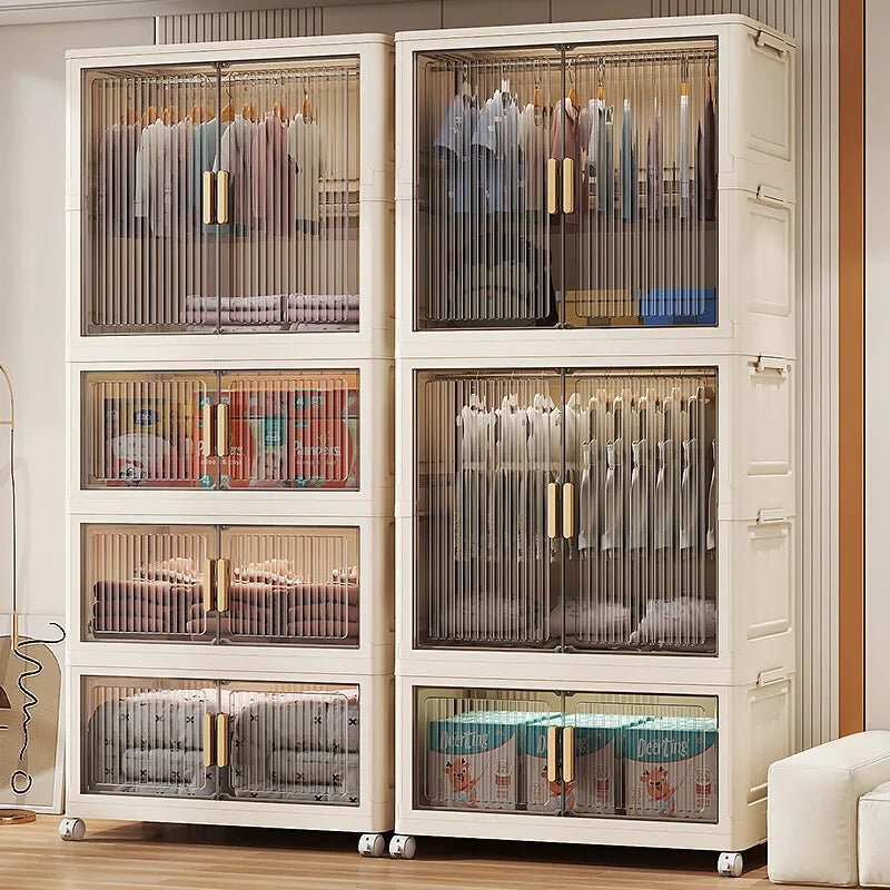 Wardrobe Clothes Closet Bedroom Furniture Storage Cabinet Foldable Wardrobe Plastic Cabinet Armario De Ropa Storage Cabinet