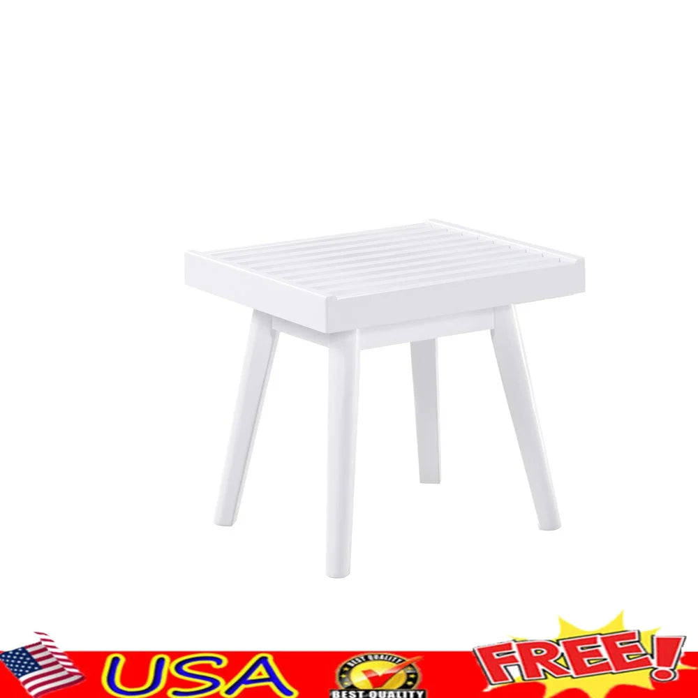 Farmhouse Style Solid Wood Slatted Bench Entryway or Bedroom Indoor Use Durable New Zealand Pine Assembly Required