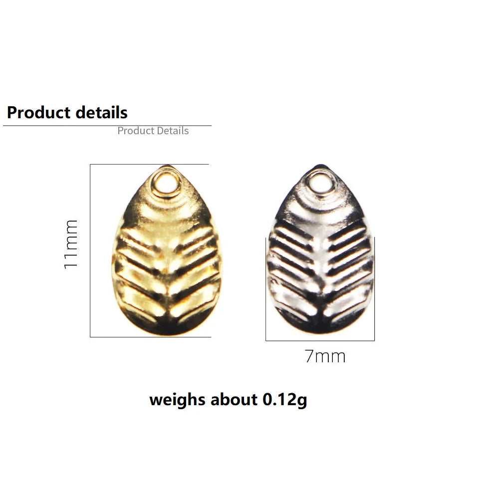 50Pcs/lot DIY Fishing Spinner Sequin Rings Bait Lures Makou water drop tablet Anti secant line Metal Noise Spoon Accessories