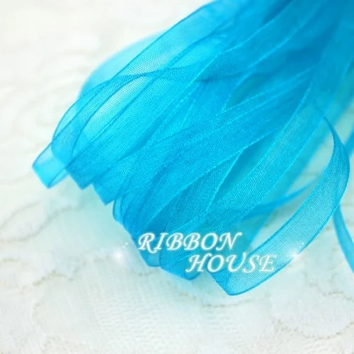 (40 meters/pack) 1/4''(6mm) Organza Ribbons Wholesale Gift Wedding Christmas Decoration Wrapping ribbons Handmade DIY