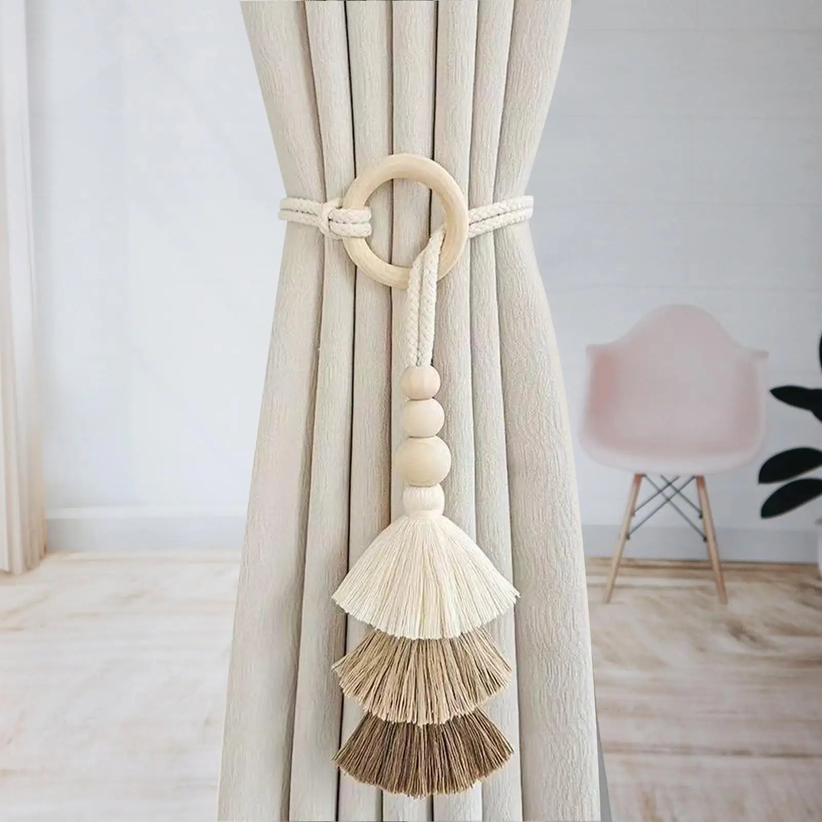 Curtains Tassels Decorative Curtains Holdbacks 2 Pieces Decorative Window Drapery Holdbacks For Bedroom Adjustable Drape Ropes