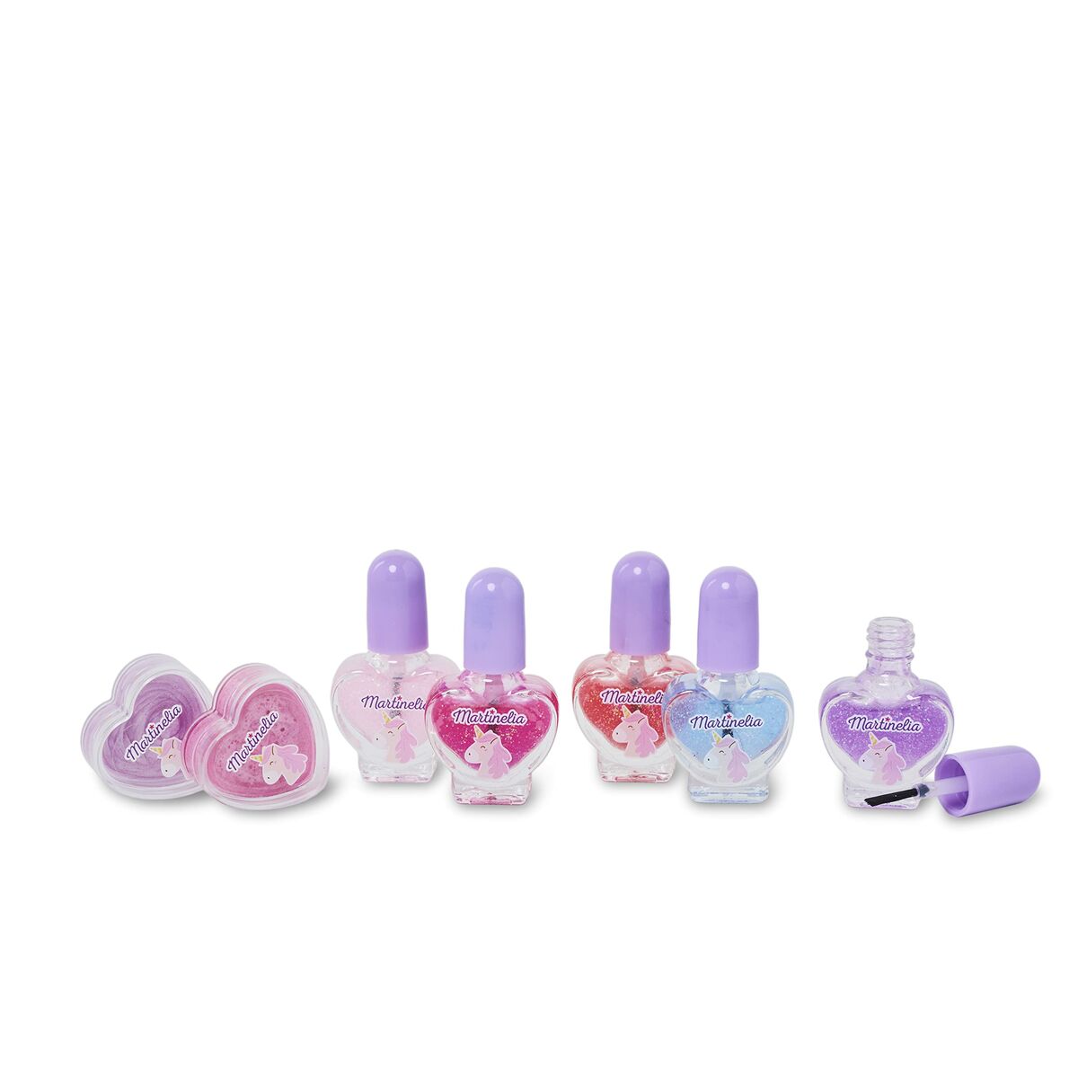 Children's Make-up Set Martinelia Little Unicorn Nail Polish (7 Units)