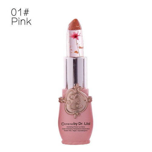 Color-Changing Flower Lip Gloss – Vegan, Gluten-Free, Hydrating Lip
