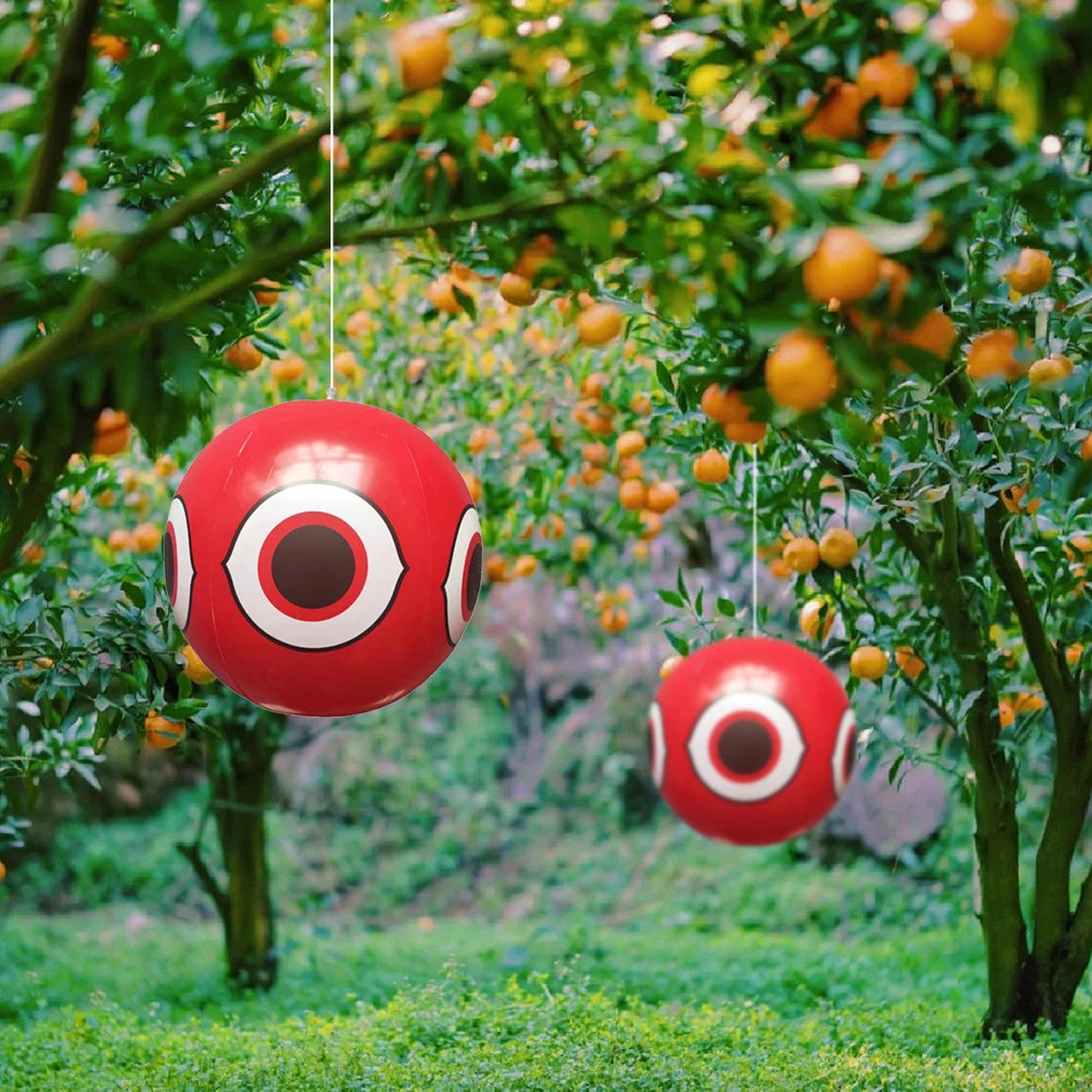 1-10pcs Hanging Bird Repellent Ball 40CM PVC Inflatable  Scare Eye Balloons Anti-Bird Pigeons Repellent Pest Control for Outdoor