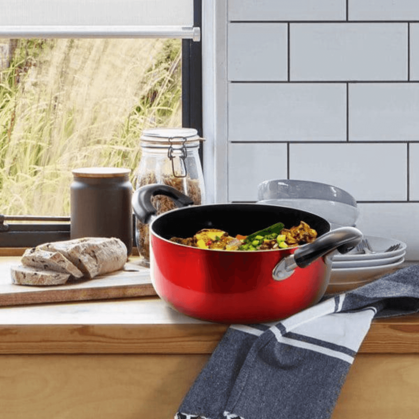 Better Chef 7-Piece Aluminum Non-Stick Cookware Set with Bakelite