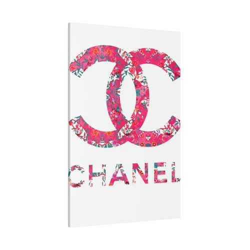 Coco Chanel Logo Pink Canvas