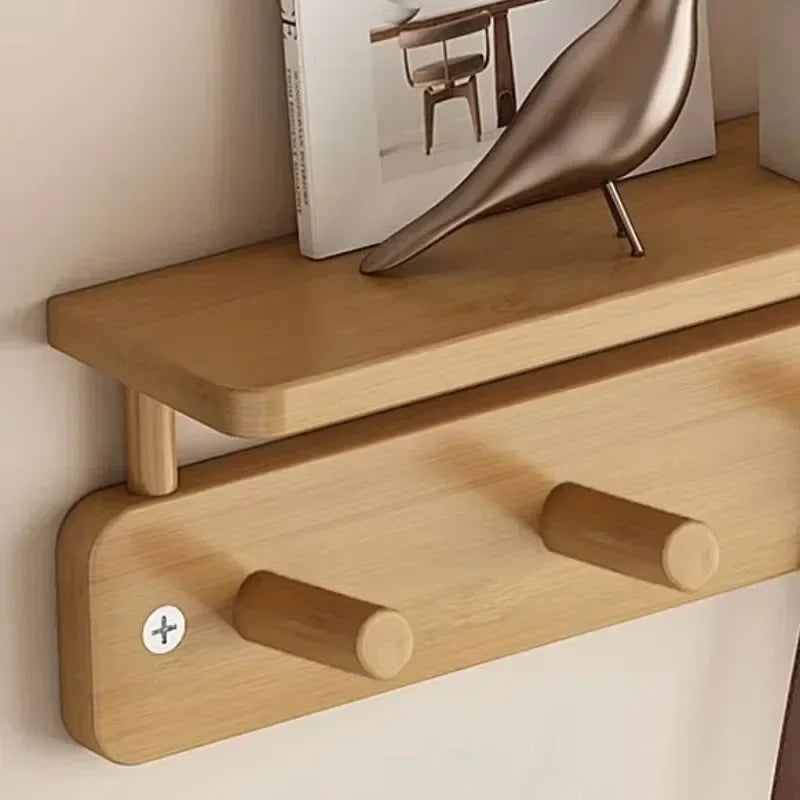 For Bamboo Wall Clothes Hanger Creative Simple Luxury Wall Hanging Coat Rack Bedroom Clothes Storage Living Room Home Furniture