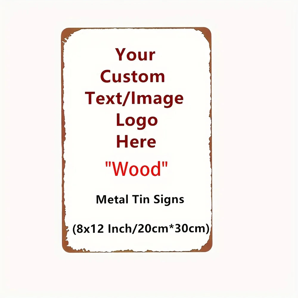 1 Piece of Customized Retro Wooden Sign - Art Decoration for Home, Bar, Cafe Decoration, Size 30X 18cm - Upload Your Photos or Text, No Power Required, Simple Wall Hanging Design, Classic Style |