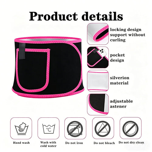 Women Men Fat Burner Waist Trimmer Belt Weight Loss Sweat Slim Wrap