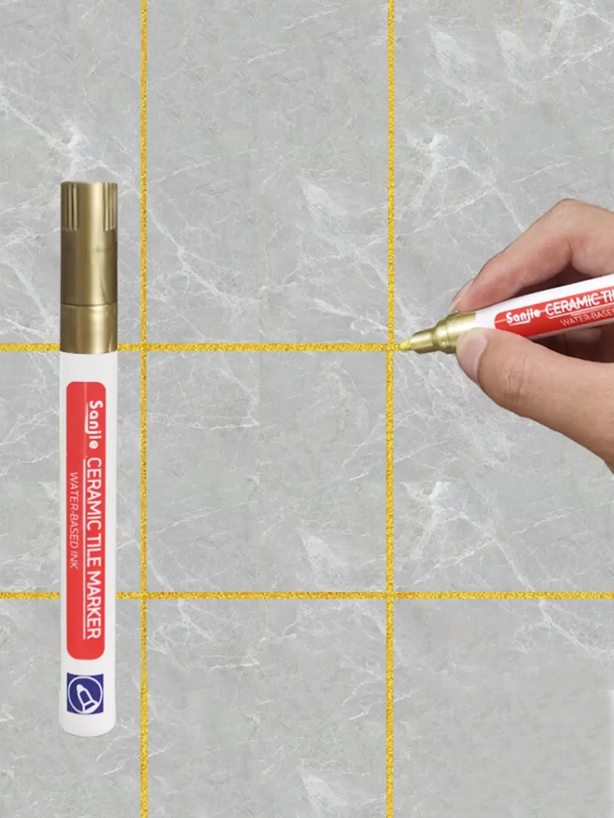 1/5/10PC Waterproof Marker Pen Wall Seam Repair Tiles Grout Markers Pens Floor Bathroom Decontamination Paint Brush Tools