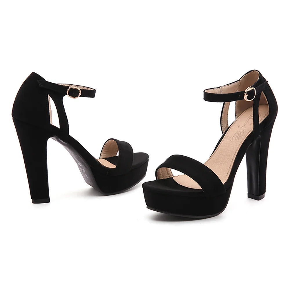 Brand New Hot Sexy Green Beige Women Platform Sandals Super Heels Black Lady Party Nude Shoes Plus Big Small Size 31 43