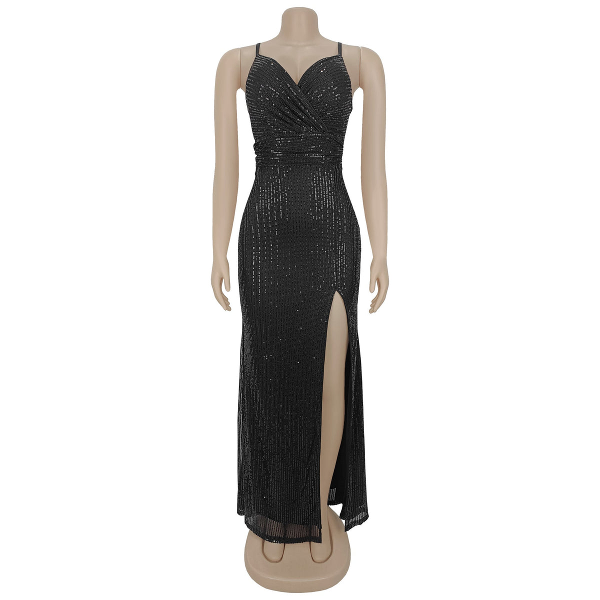 Women's Sexy : Strapless Slit Dress