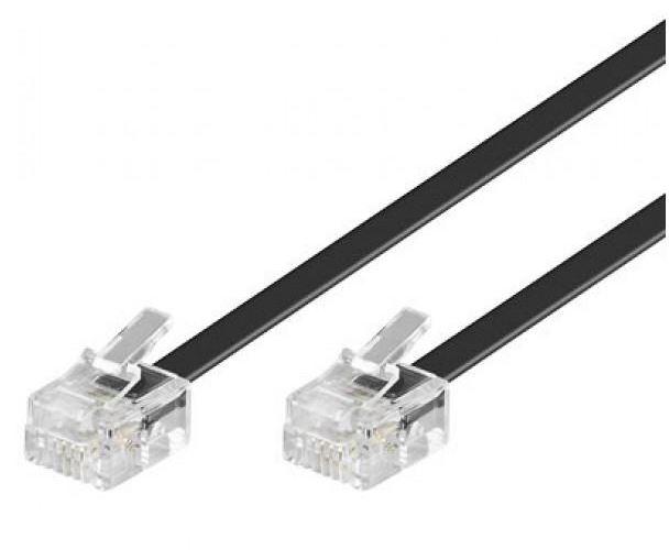ASTROTEK Telephone 2m extension cable 6p4c Plug/Plug ,with 2xRJ11 6P4c
