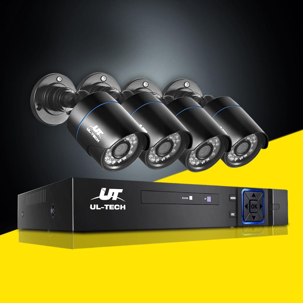 UL-TECH 1080P Security Camera System 4CH DVR with 4 CCTV Bullet