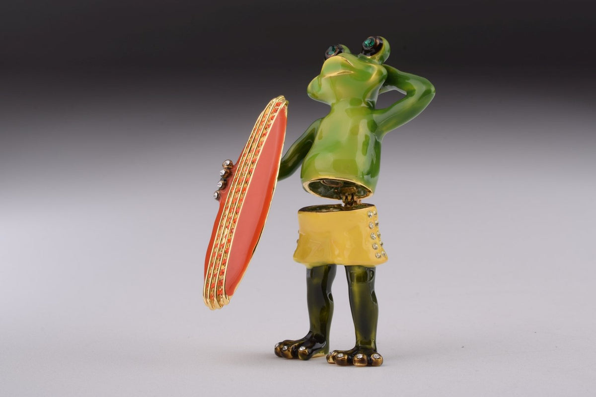Frog Holding a Surfboard