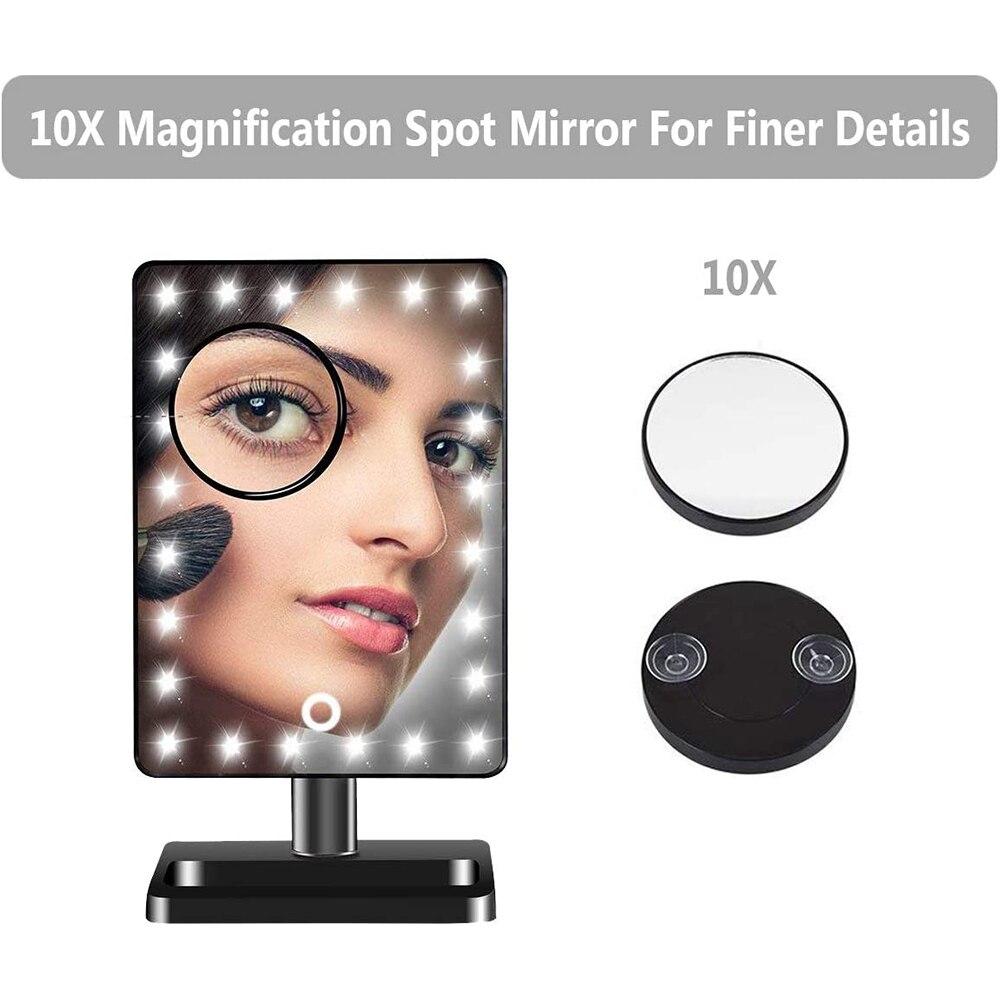 Makeup Mirror with LED Lights Touch Dimming Cosmetic Mirror