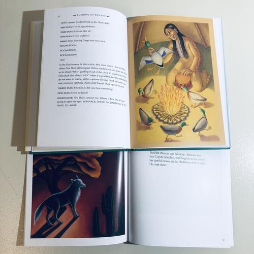 Native American kids 2-book BUNDLE - Pushing Up the Sky & How the