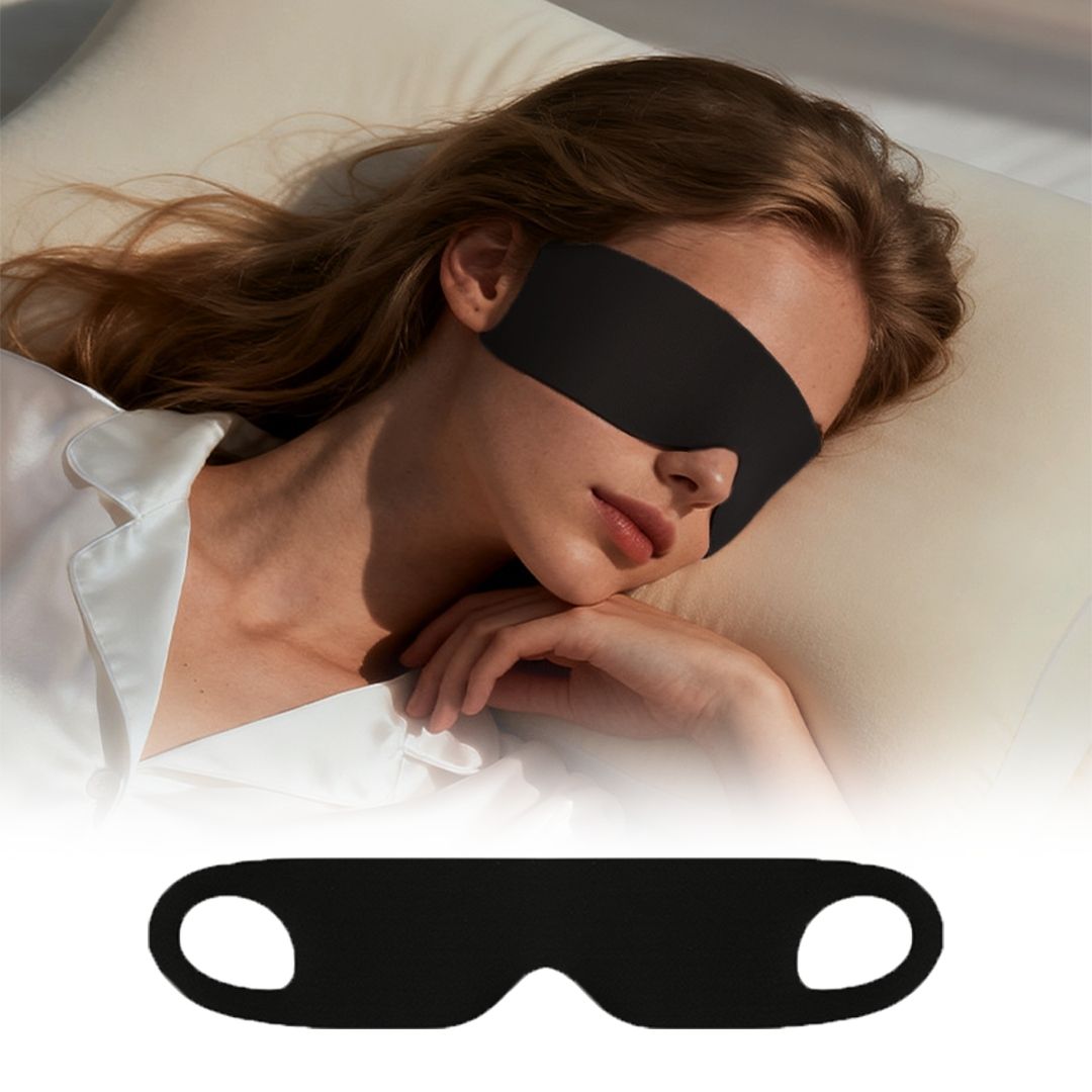 Jabees Luna Zero-Pressure Ultra-Thin Sleep Mask with Elastic Ear