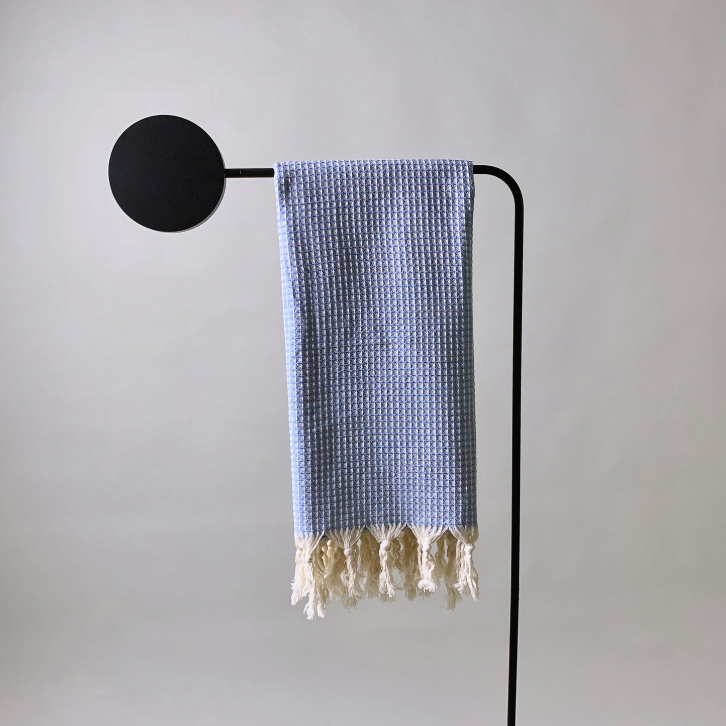 Handwoven Turkish Towel Wafflepique | Light Blue