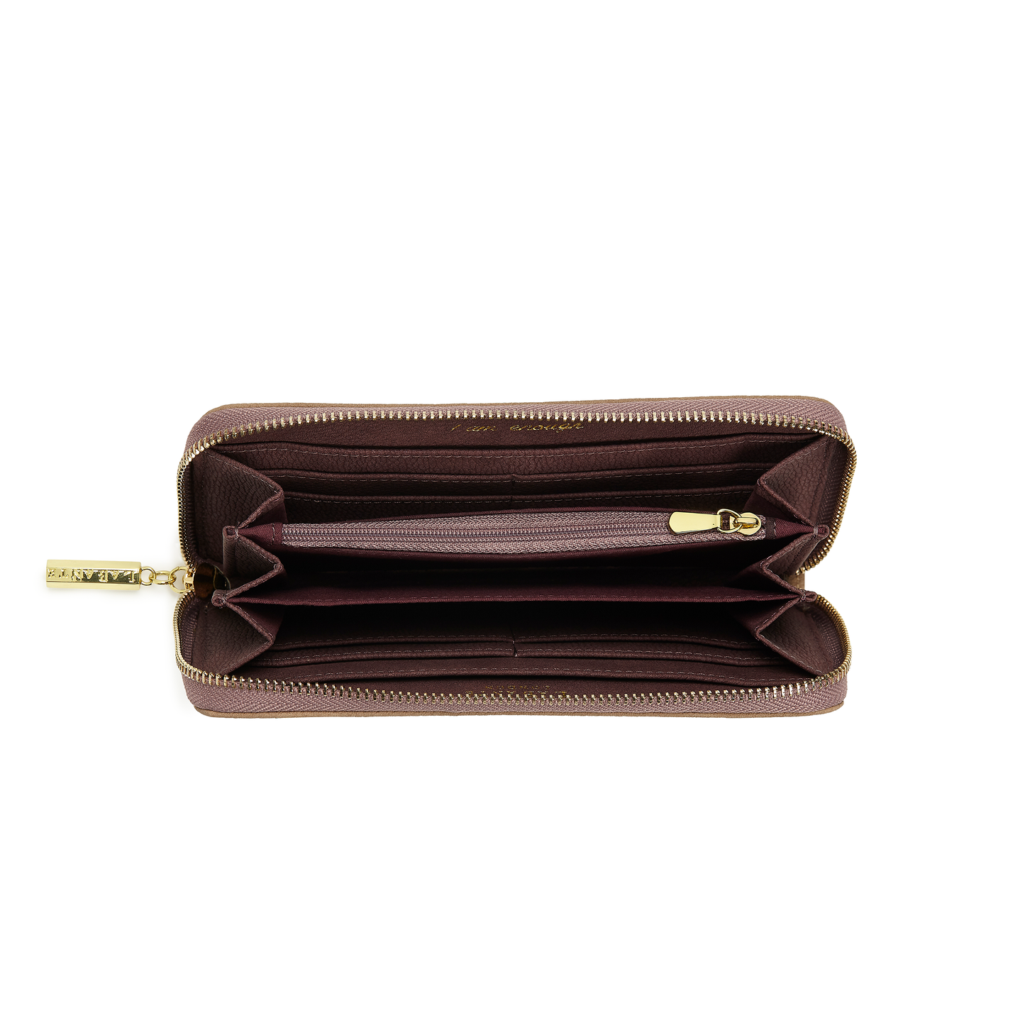 Kindness Brown Vegan Two-Tone Wallet