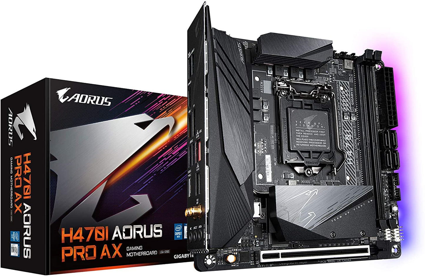 GIGABYTE H470 I AORUS PRO AX Intel Mini ITX Motherboard 2xDDR4 10th