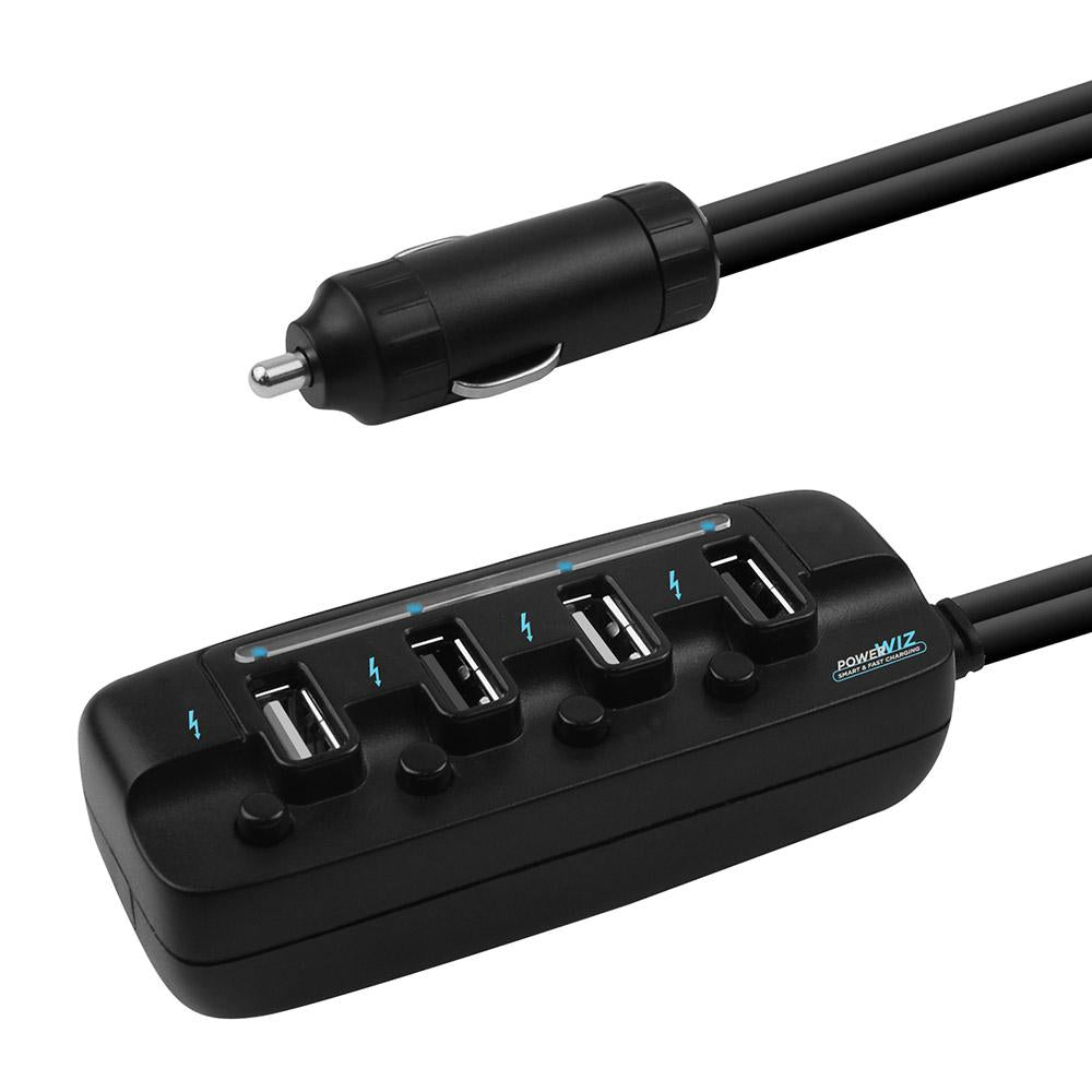 mbeat® 4 Ports USB Rapid Car Charger - 40W Rapid Smart