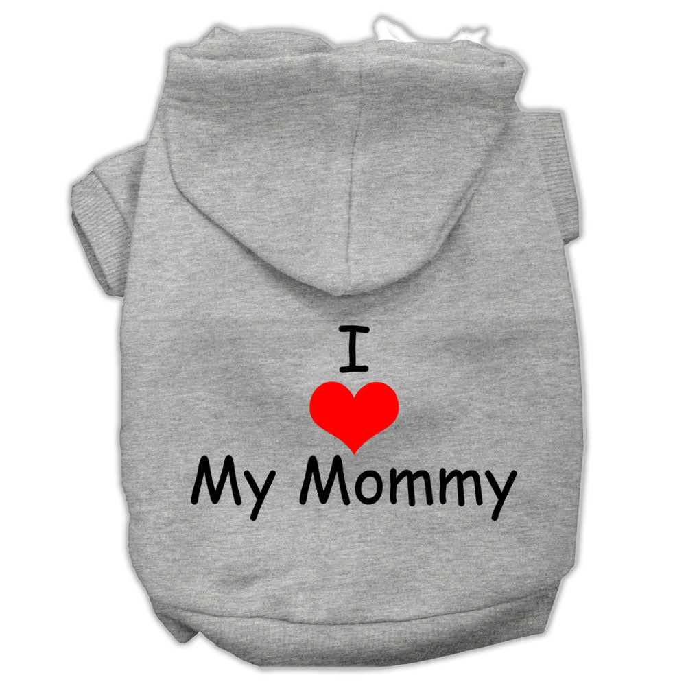 Mirage Pet 62-35 MDGY I Love My Mommy Screen Print Pet Hoodies, Gr