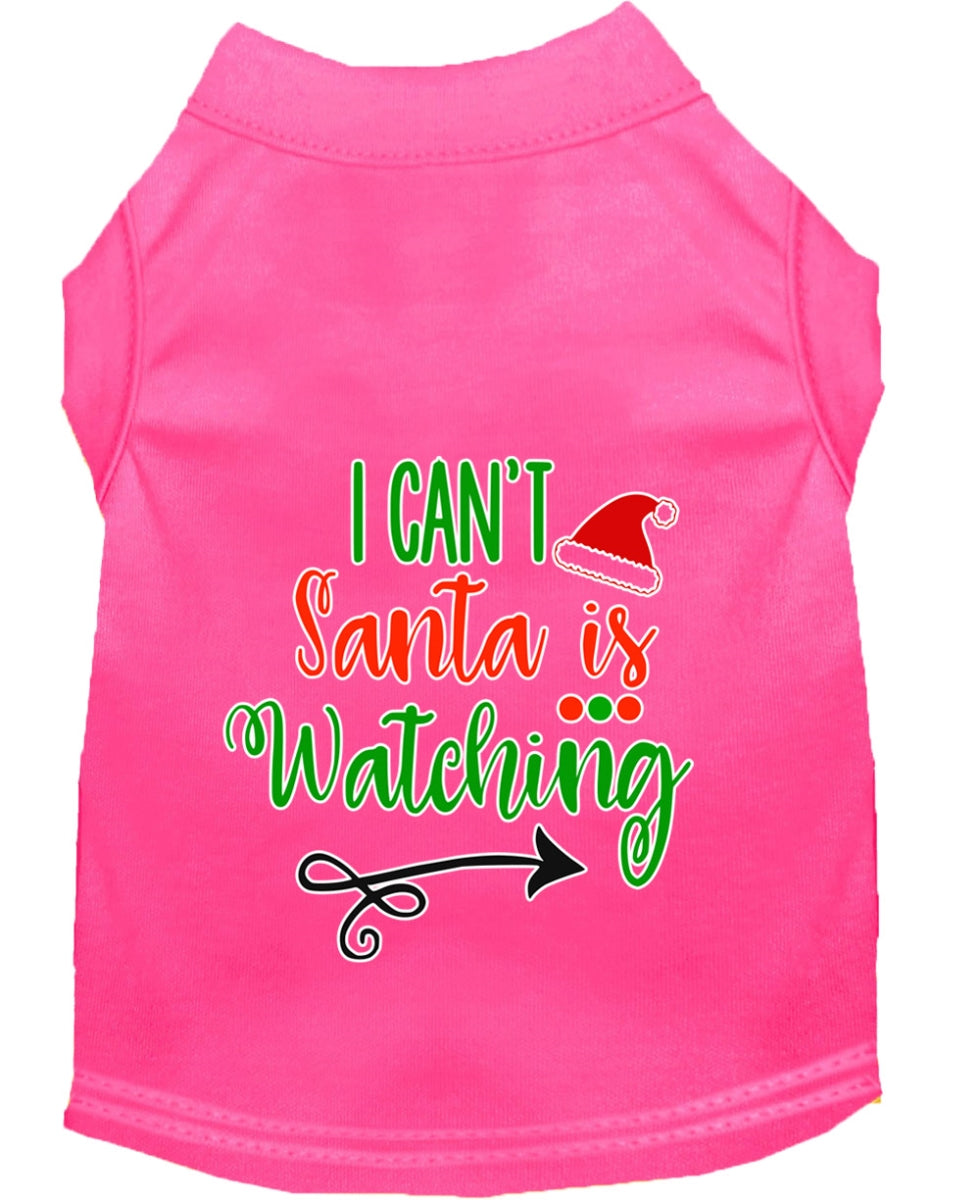 Mirage Pet 51-424 BPKXXL I Cant, Santa is Watching Screen Print Do