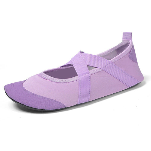 SIHI Women’s Cross-Strap Yoga Shoes, Non-Slip Soft Sole Indoor Fitness