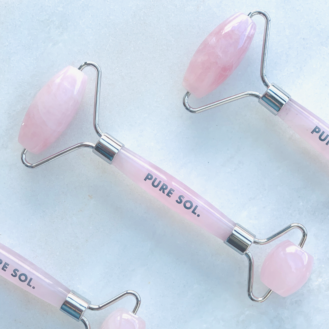 PURE SOL. Beauty Rose Quartz Face Roller