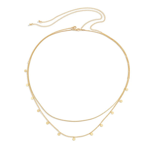 Sexy Double Thin Chain Women's Waist Chain Charming Butterfly