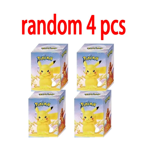 12 style Pok é mon Action Dolls Pikachu Blind Box Anime Models Desktop