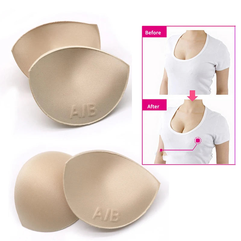 1/2/3Pair Sexy Thick Sponge Bra Pads Breast Insert Push Up Bra