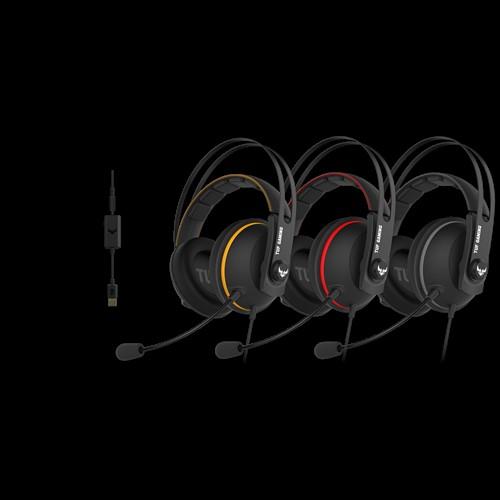 ASUS TUF GAMING H7 RED PC/ PS4 Gaming Headset with Onboard 7.1