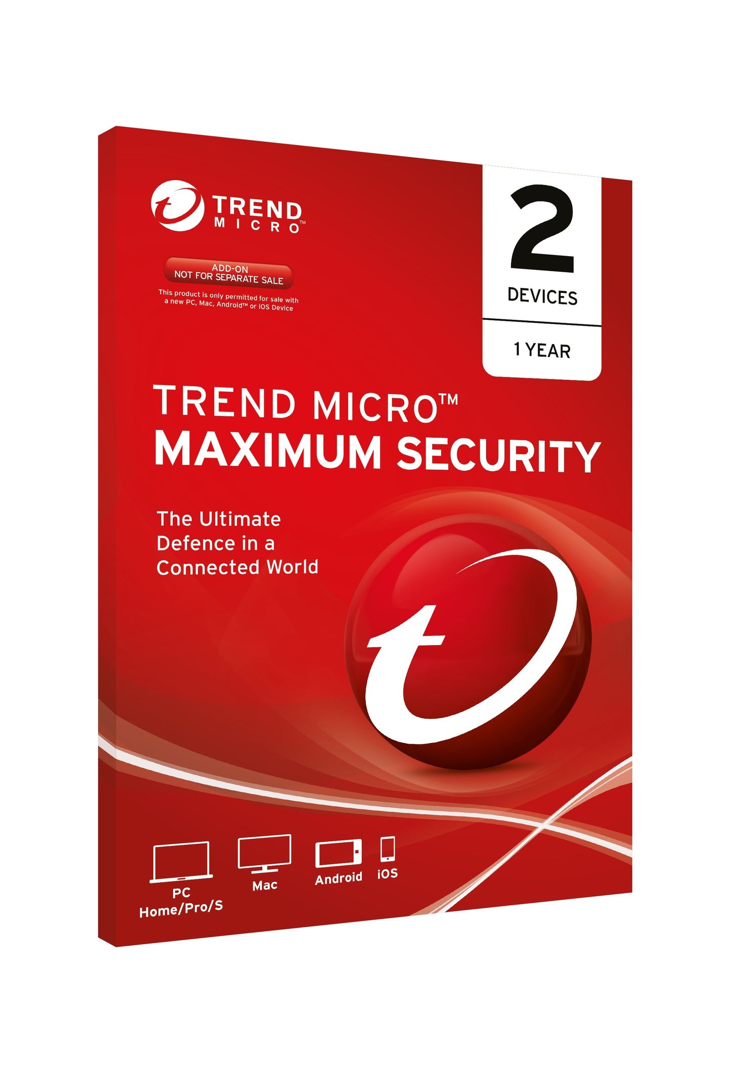 TREND MICRO Micro Maximum Security 2 Users/Devices 1 Year OEM