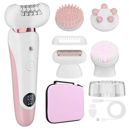 5-in-1 Hair Cleaning and Maintenance Set LCD Digital Shaver Full Body