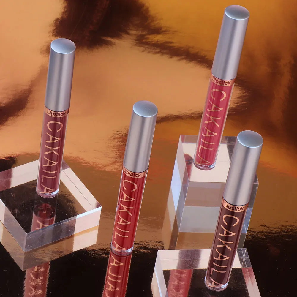 CAKAILA 6-Color Lip Gloss Lipstick Set Liquid Matte Velvet Matte