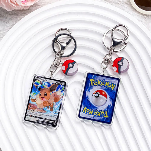 Pokémon Characters Pikachu Bulbasaur Jigglypuff Acrylic Keychain Bag