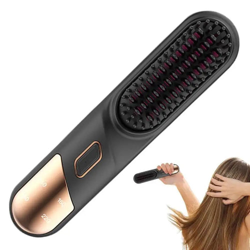 Hair Straightening Brush Fast Heating Negative Ion Hair Straightener