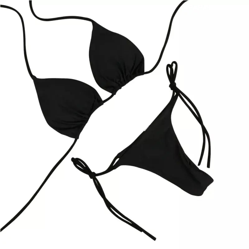 European and American Neck Strap Bikini Sexy Swimsuit WOMEN'S Split