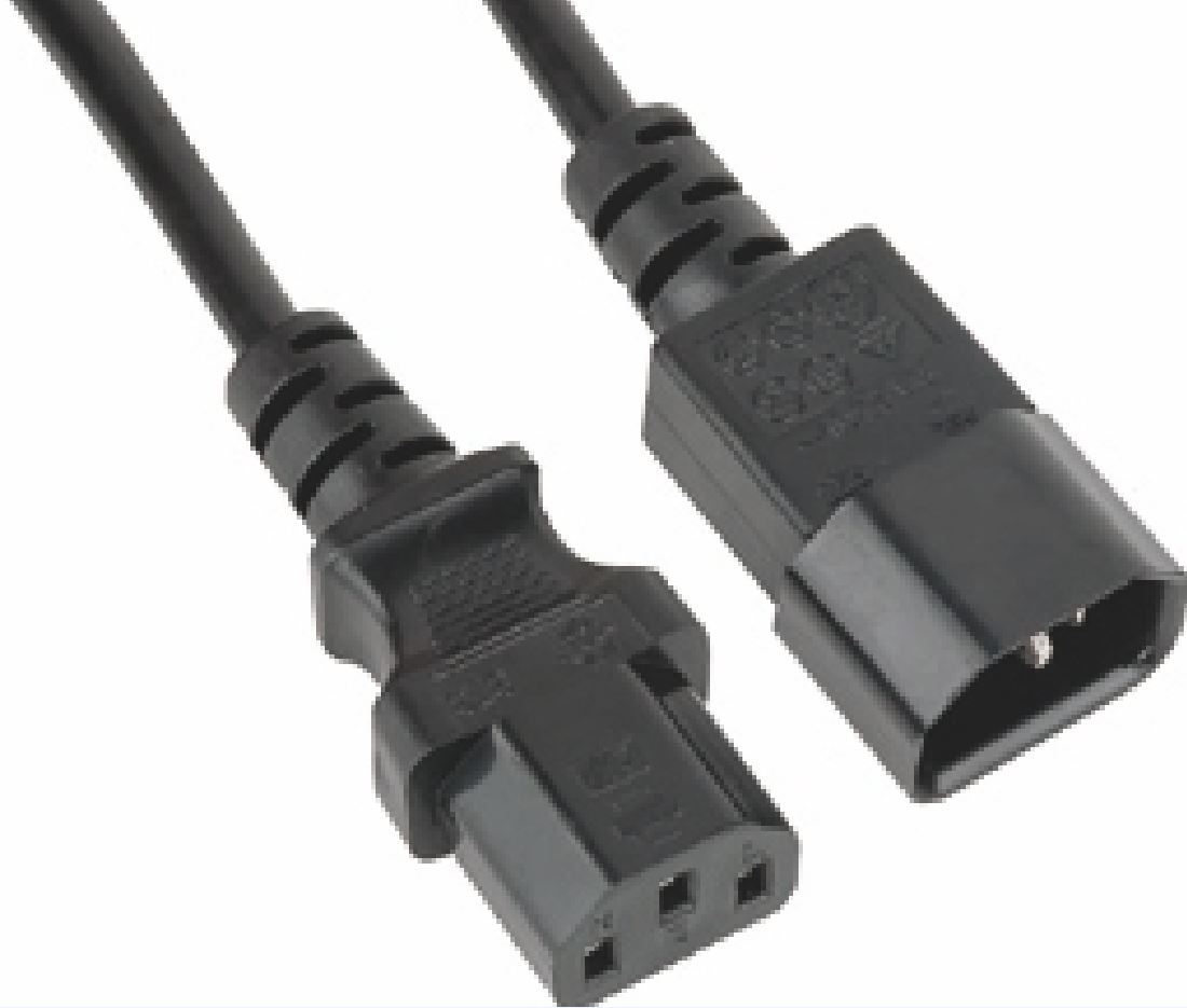 ASTROTEK Power Extension Cable 2m - Male to Female Monitor to PC or