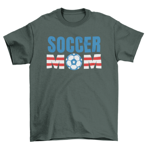 American soccer mom sports game t-shirt
