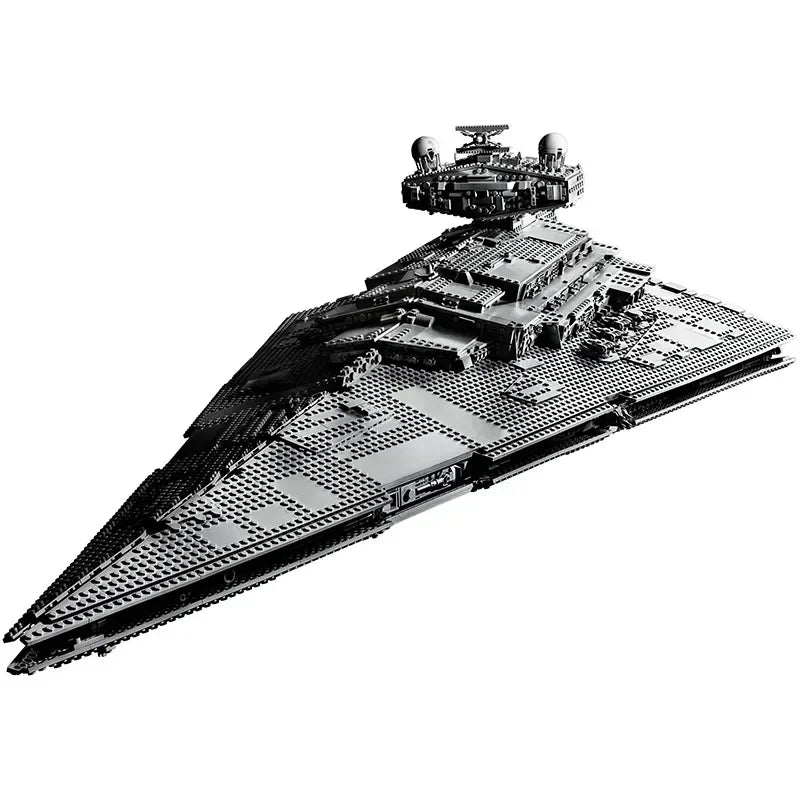 MINISO Spaceship Series Moc Star Destroyer Assembling Building Blocks Compatible 75252 Desk Home Ornament Toy Kids Adults Gift