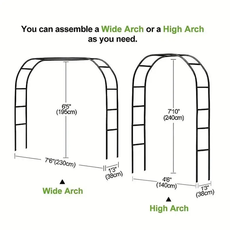 Metal Garden Arch Climbing Plants Metal Garden Arch Balloon Decor Arbor Wedding Decoration Flowers Frame Backdrop Stand For Lawn