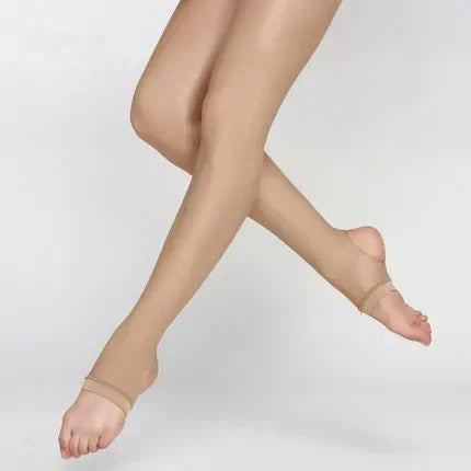 Women's Oil Shiny T-crotch 40D Pantyhose Yarns Sexy Stocking Hose Dance Fitness Leggings Lingerie Tights