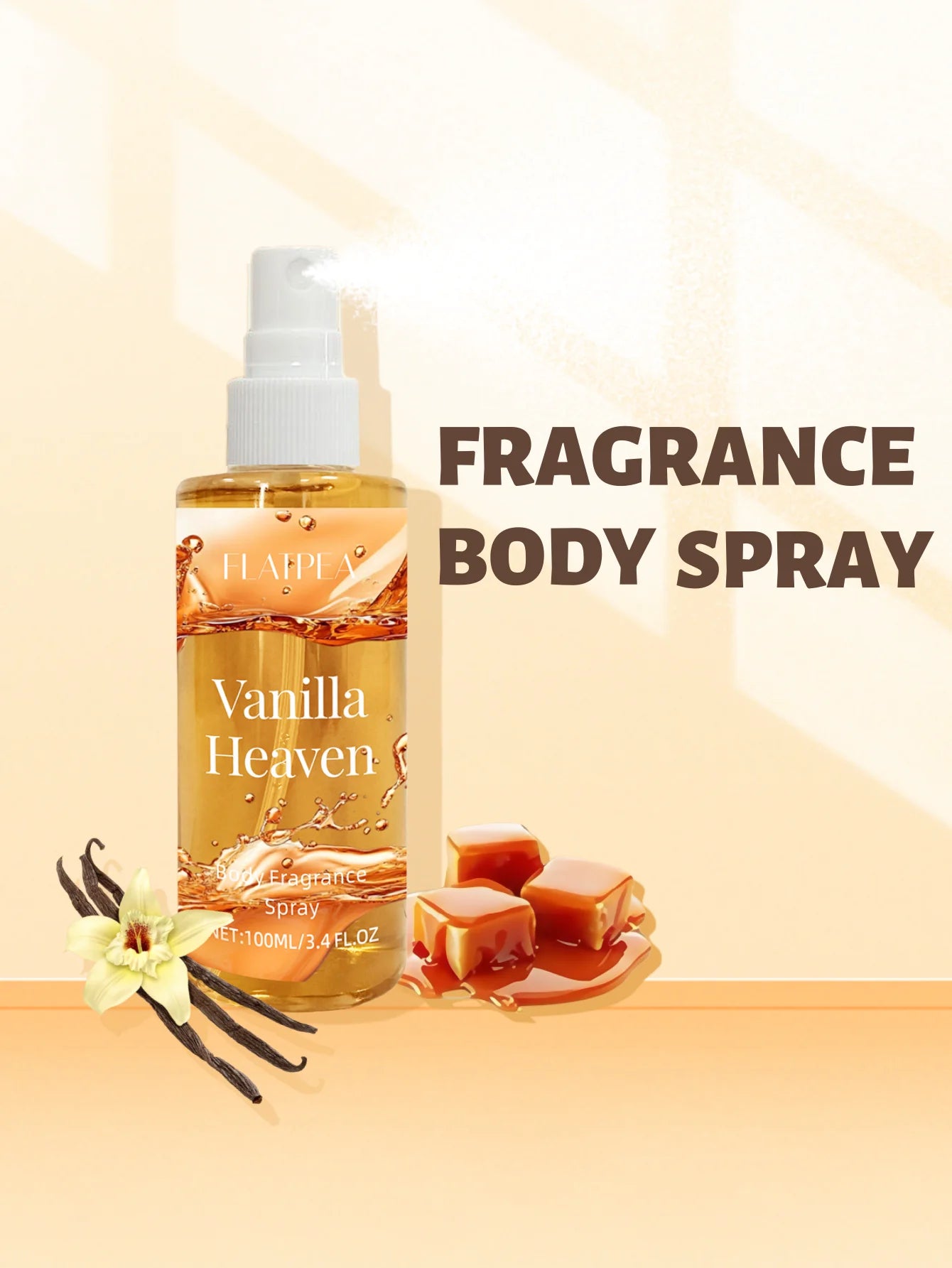 100ml Vanilla Fragrance Fragrance, Body And Hair Mist, Long-Lasting Scent, Suitable For Business Occasions, Dates