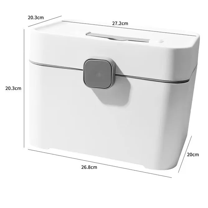 Plastic Nail Art Storage Box Nail Tools Gel Polish Organizer Nail Dryer Lamp Container Brush File Manicure Accessories Holder