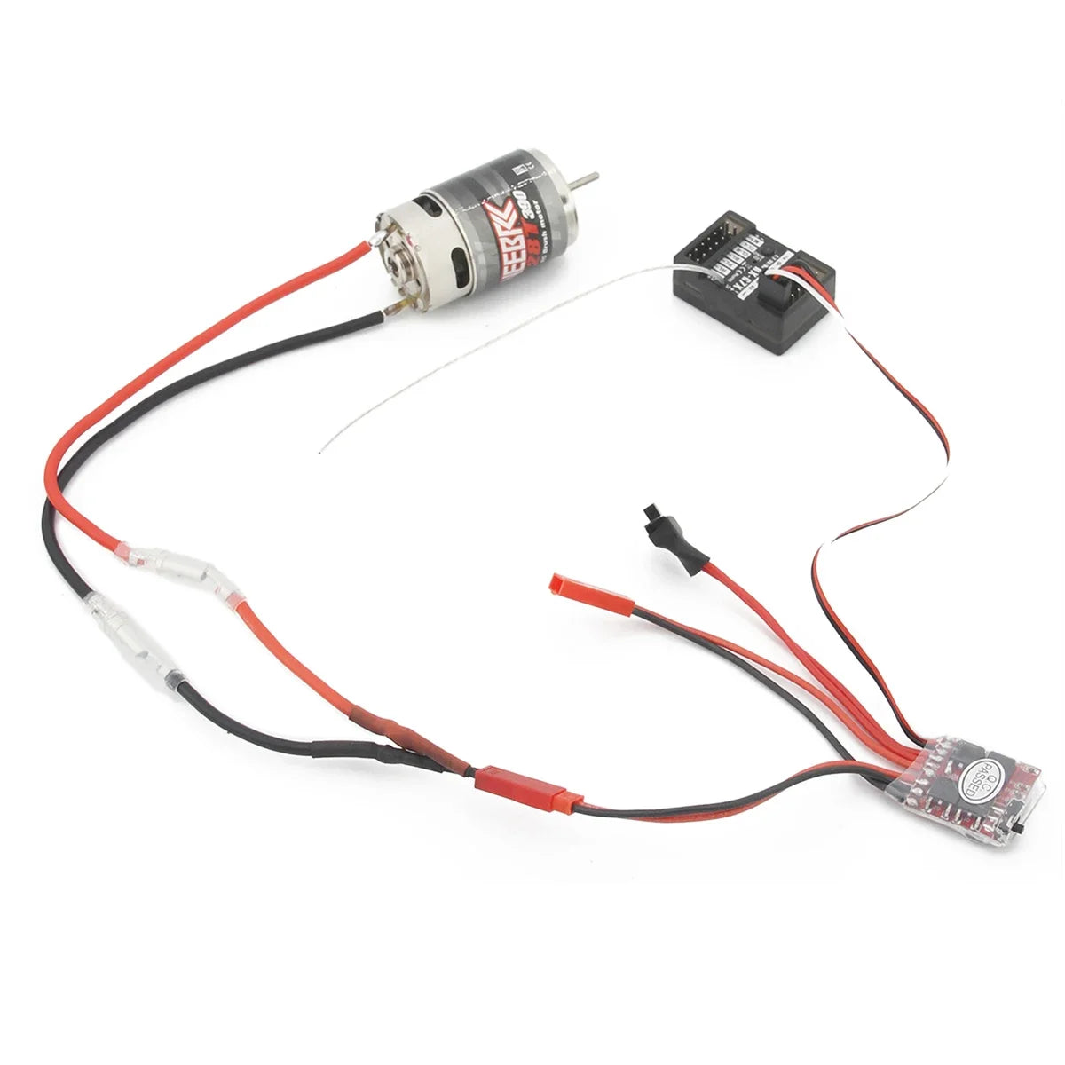 NEEBRC 370 380 390 Brushed Motor 30A ESC Brake Dual Way Adapter Connection Cable Combo for 1/16 1/18 1/24 RC Mini Car Boat Parts
